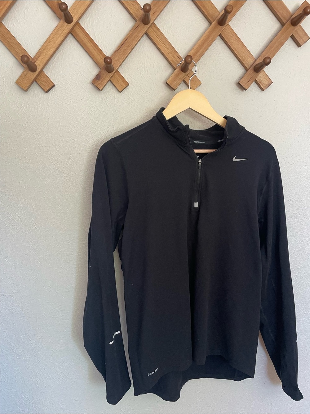 Nike Black Dri-FIT Running Half-Zip Jacket